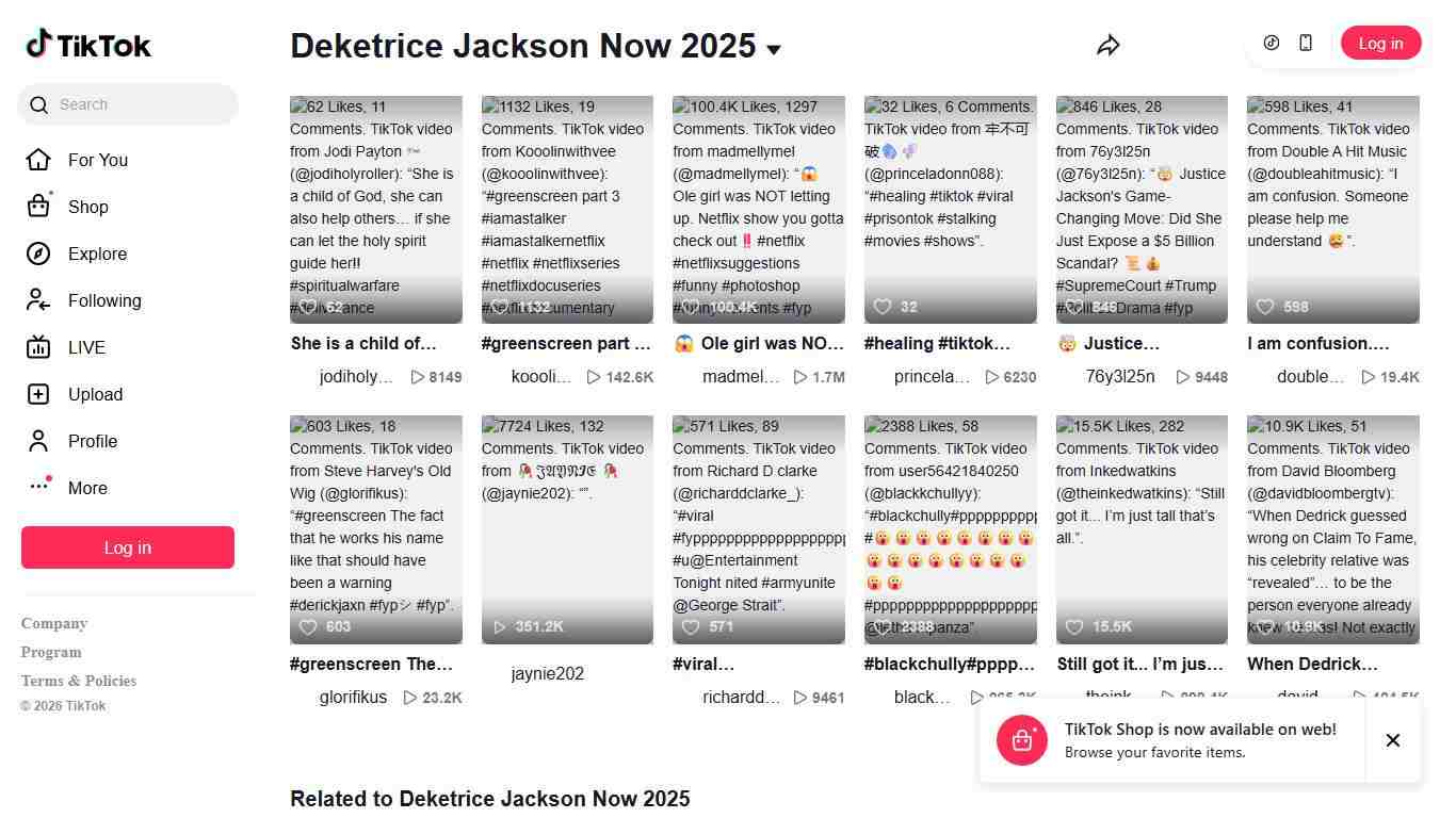 Deketrice Jackson Now 2025 | TikTok
