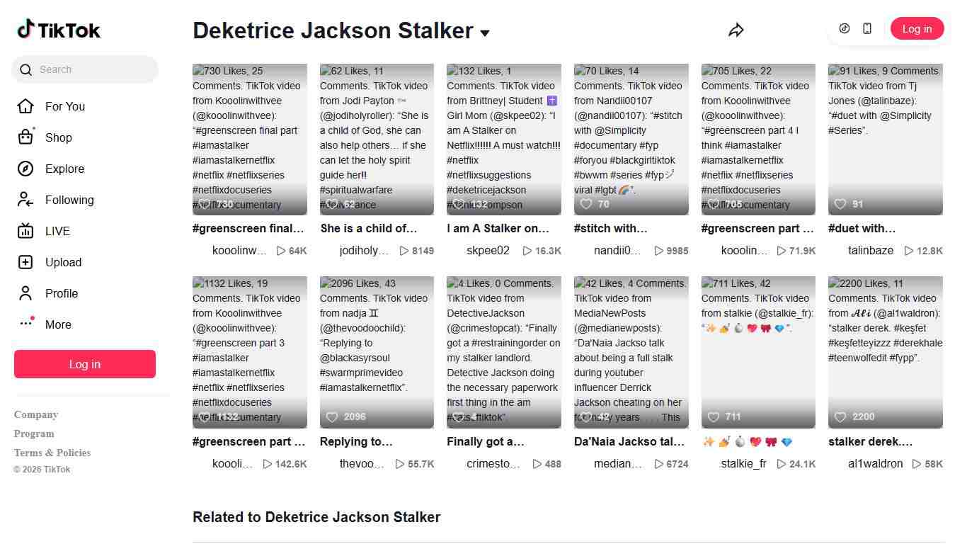 Deketrice Jackson Stalker | TikTok
