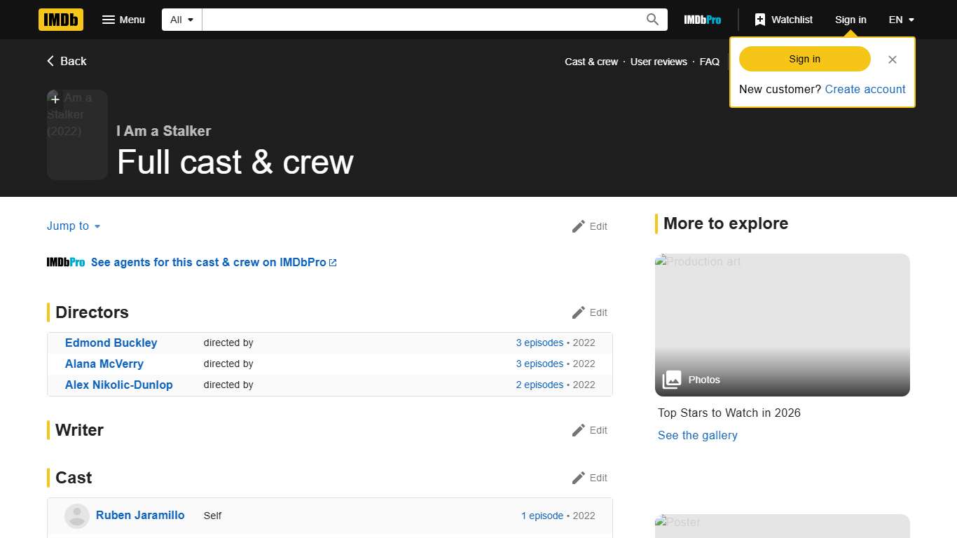 I Am a Stalker (TV Series 2022) - Full cast & crew - IMDb